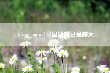 渭南我国消防日是哪天