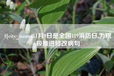 渭南11月9日是全国119消防日,为积极推进修改病句
