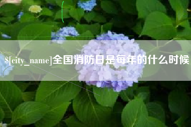 渭南全国消防日是每年的什么时候