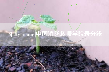 渭南中国消防救援学院录分线