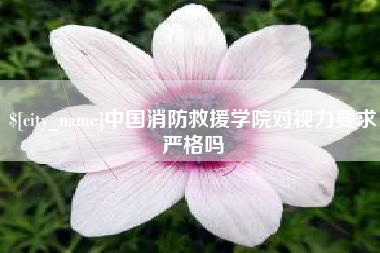 渭南中国消防救援学院对视力要求严格吗