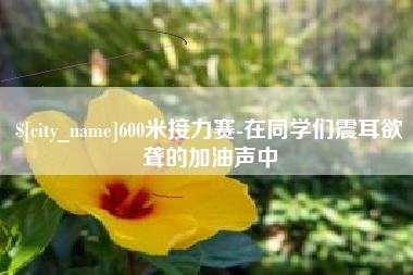 渭南600米接力赛-在同学们震耳欲聋的加油声中