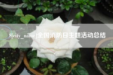 渭南全国消防日主题活动总结