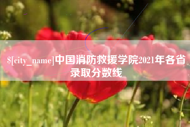 渭南中国消防救援学院2021年各省录取分数线