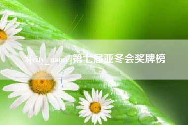 渭南第七届亚冬会奖牌榜
