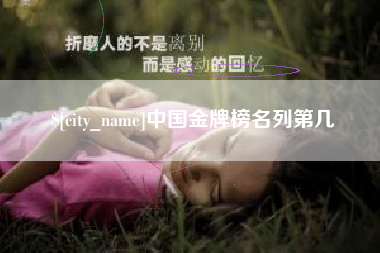 渭南中国金牌榜名列第几