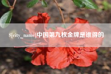 渭南中国第九枚金牌是谁得的