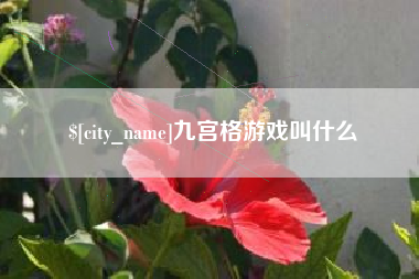 渭南九宫格游戏叫什么