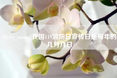 渭南我国119消防日宣传日是每年的几月几日