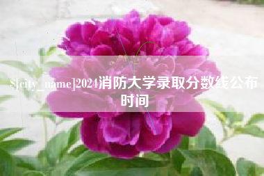 渭南2024消防大学录取分数线公布时间