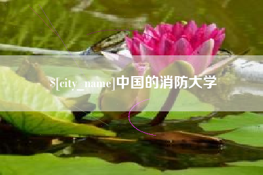 渭南中国的消防大学