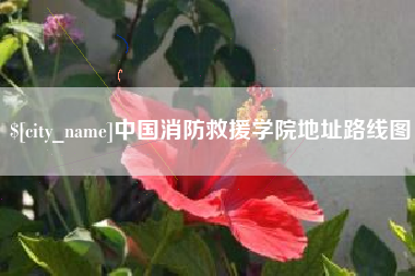 渭南中国消防救援学院地址路线图