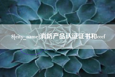 渭南消防产品认证证书和cccf