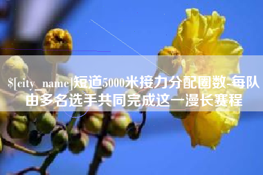渭南短道5000米接力分配圈数-每队由多名选手共同完成这一漫长赛程