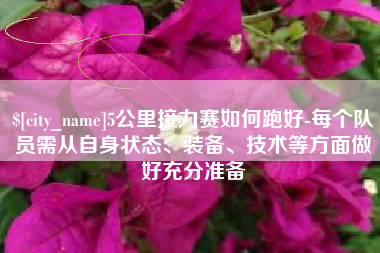 渭南5公里接力赛如何跑好-每个队员需从自身状态、装备、技术等方面做好充分准备