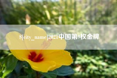 渭南2021中国第9枚金牌