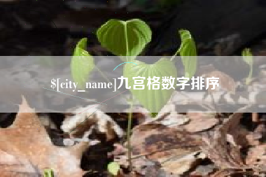 渭南九宫格数字排序