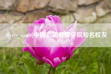 渭南中国消防救援学院知名校友
