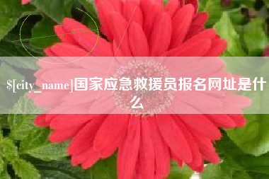 渭南国家应急救援员报名网址是什么