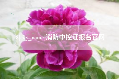 渭南消防中控证报名官网
