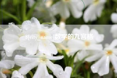渭南数字的九宫格