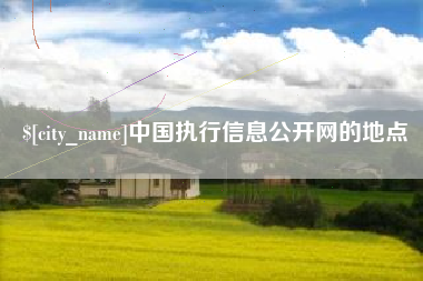 渭南中国执行信息公开网的地点
