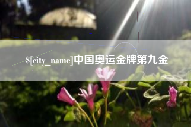 渭南中国奥运金牌第九金