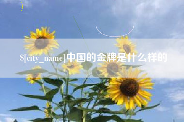 渭南中国的金牌是什么样的